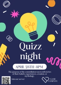 Quiz night A6 template