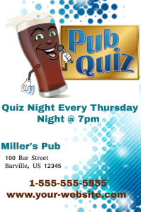 customizable design templates for quiz night postermywall pub quiz flyer template