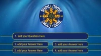 Quiz Program Youtube Video Channel Template Digital Display (16:9)