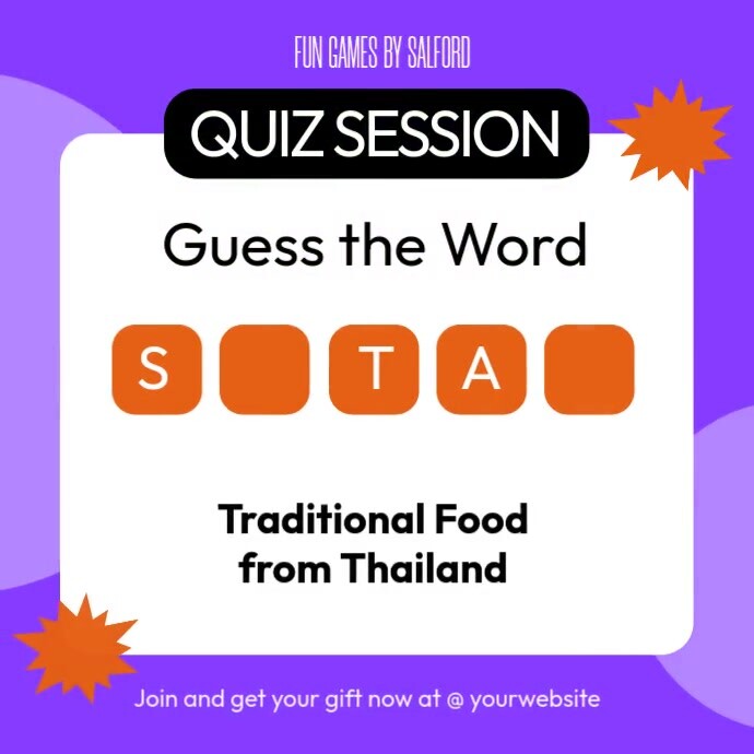 Quiz Session Ads Instagram-opslag template