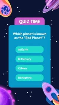 Quiz Time Ads Instagram-Story template