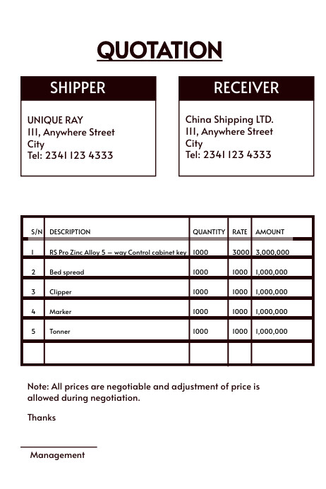 Quotation template design flyer | PosterMyWall