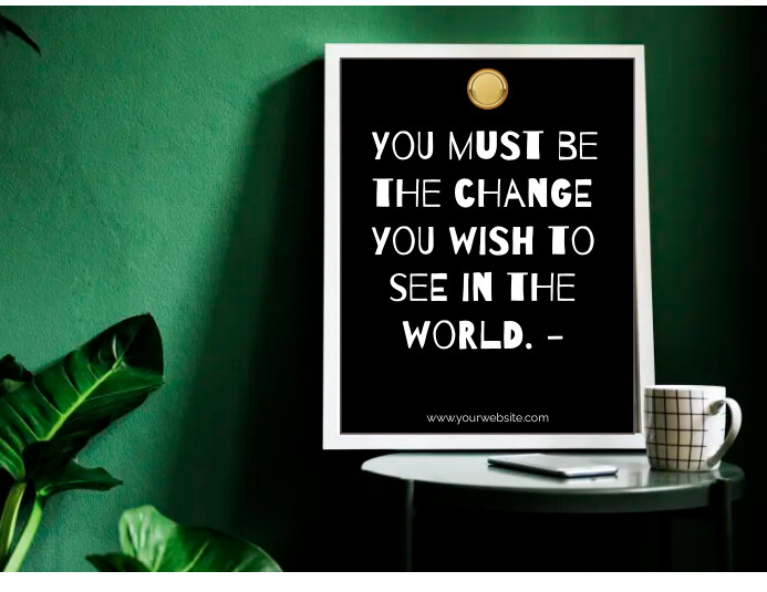 Quote about change Flyer (US Letter) template