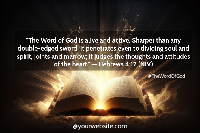 Quote About the Word Of God Template Design Poster | PosterMyWall