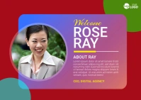 Quote Design Template Postcard