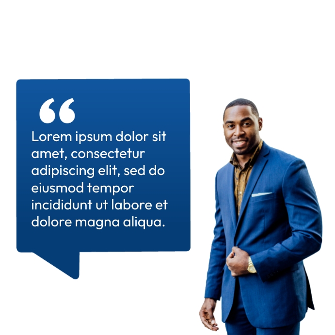 Quote message Instagram Post template