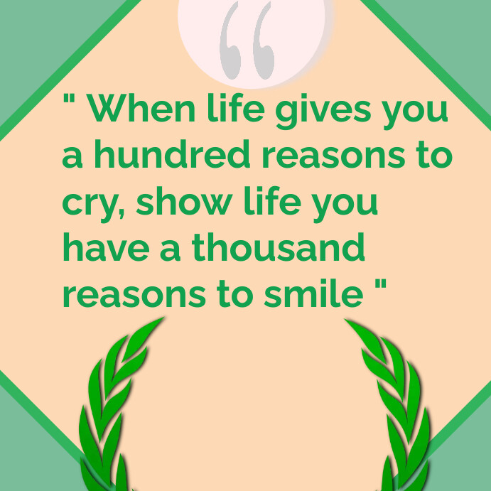 Quote of life Template PosterMyWall