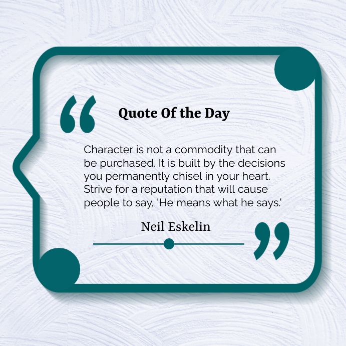 Quote of the day poster Template | PosterMyWall