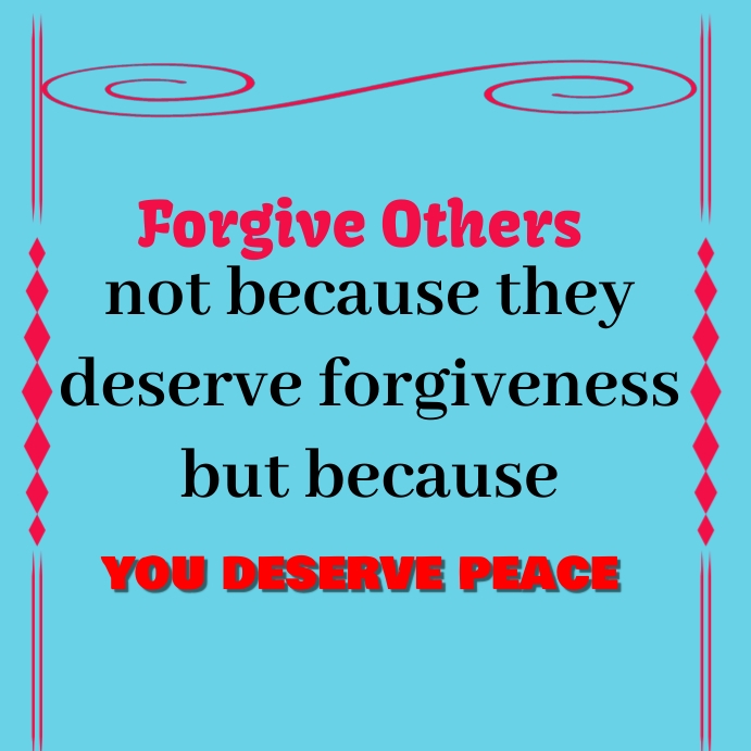 Forgiveness Abstract Post Quote on Forgiveness Template | PosterMyWall
