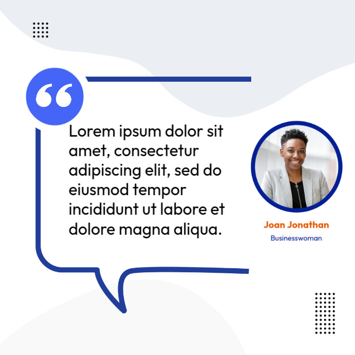 Quote poster template