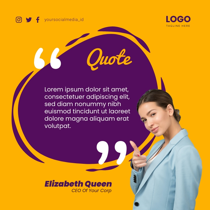 Quote Template | PosterMyWall