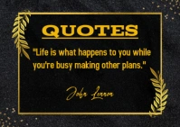 Quotes about life Postcard template
