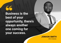 Quotes Design Kartu Pos template