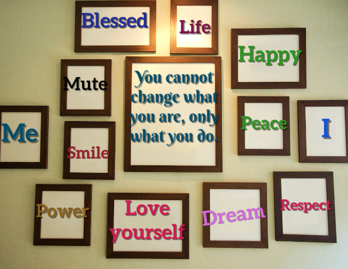Frame Sticker Quotes Motivational Quotes Picture Frames Design Template | PosterMyWall