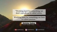 Quotes Motivation Message Inspiration Speaker วิดีโอหน้าปก Facebook (16:9) template
