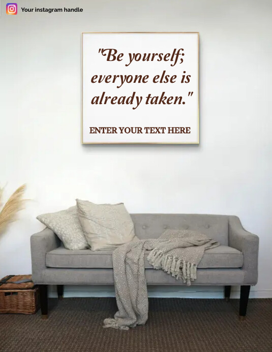Quotes Picture Frame Template PosterMyWall