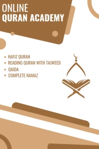 Quran academy template Cartaz