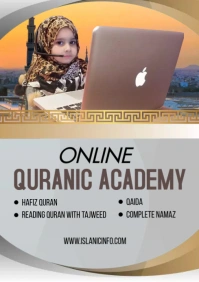 Quran academy template A4