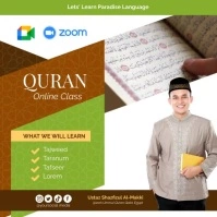 quran Online Class instagram template Square (1:1)