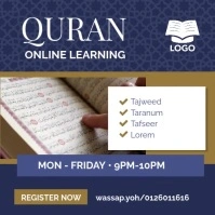 Quran Online Learning Instagram Template