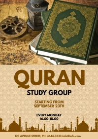 Quran Study A4 template