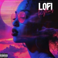 r&B album cover, love song, Soundcloud,rap mu template