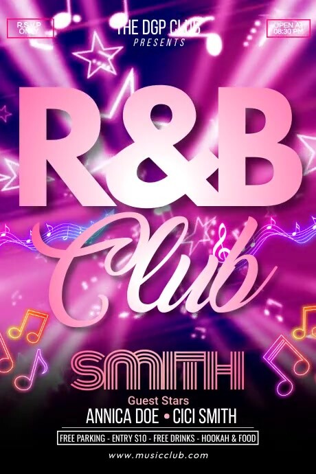 R&B Club Party Template | PosterMyWall