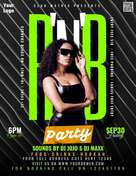 R&B PARTY Template | PosterMyWall