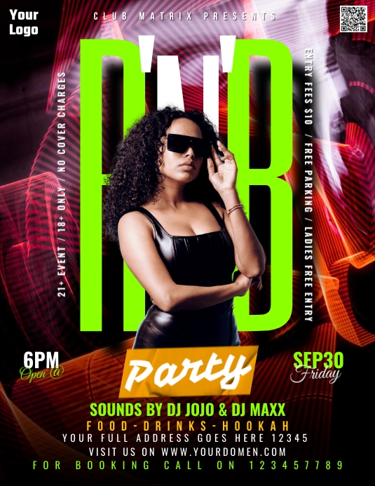R&B PARTY Template | PosterMyWall