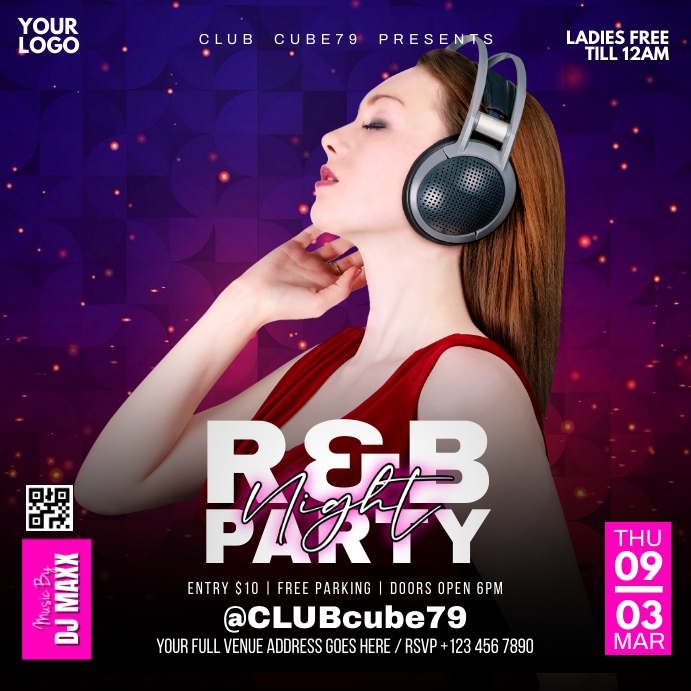 Plantilla de R&B PARTY | PosterMyWall
