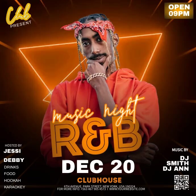 R&B Poster Template | PosterMyWall