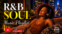 Black R&B Soul Music Playlist Уменьшенное изображение YouTube Template