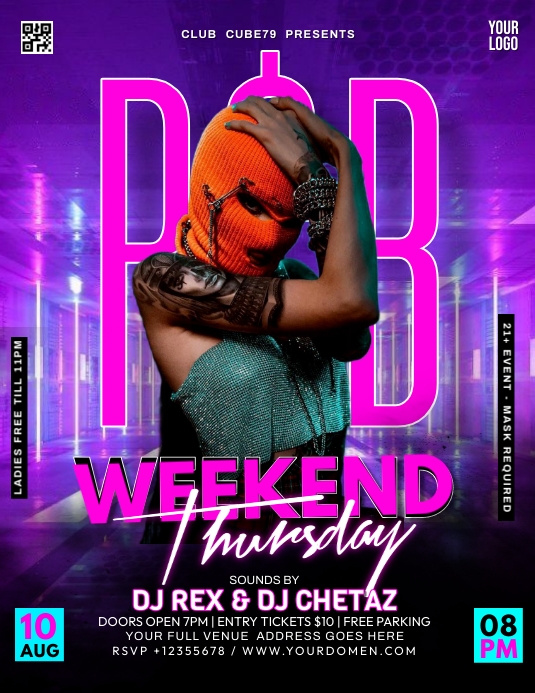 R&B WEEKEND THURSDAY Template | PosterMyWall