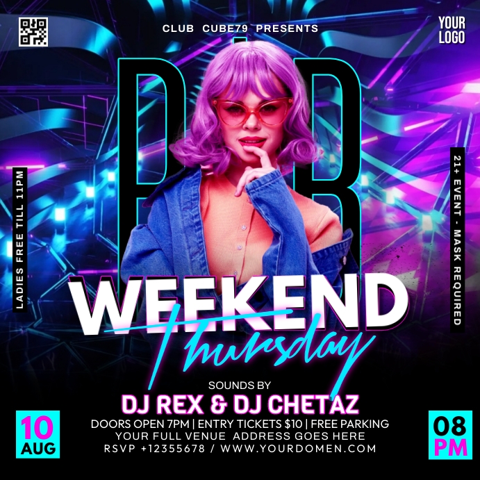 R And R Weekend Plantilla de R&B WEEKEND THURSDAY | PosterMyWall