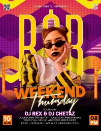 R&B WEEKEND THURSDAY Template | PosterMyWall
