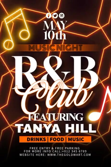 Copy of R&B Club | PosterMyWall