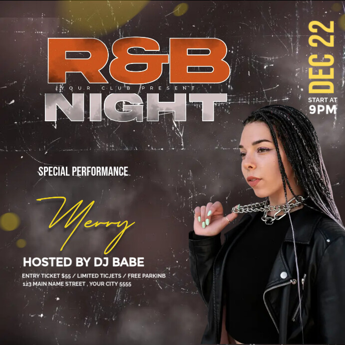 R and B Night Template | PosterMyWall