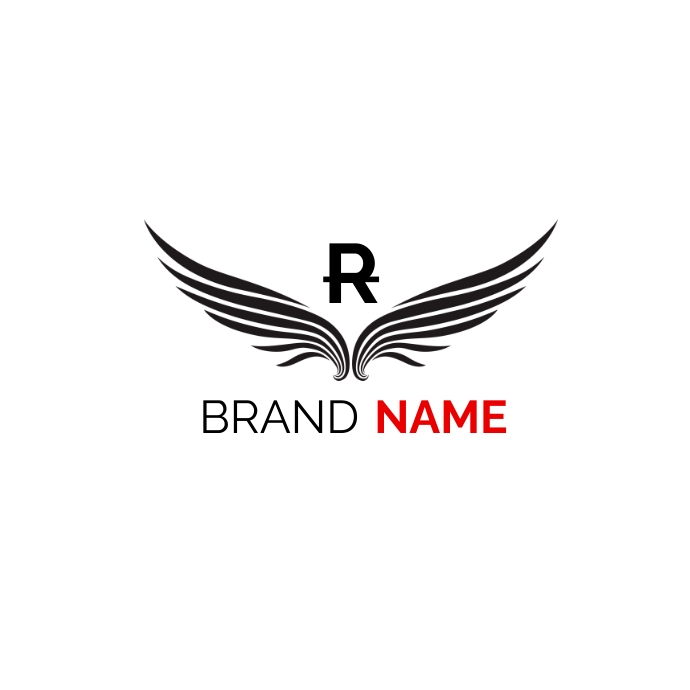 R Brand logo design Template | PosterMyWall