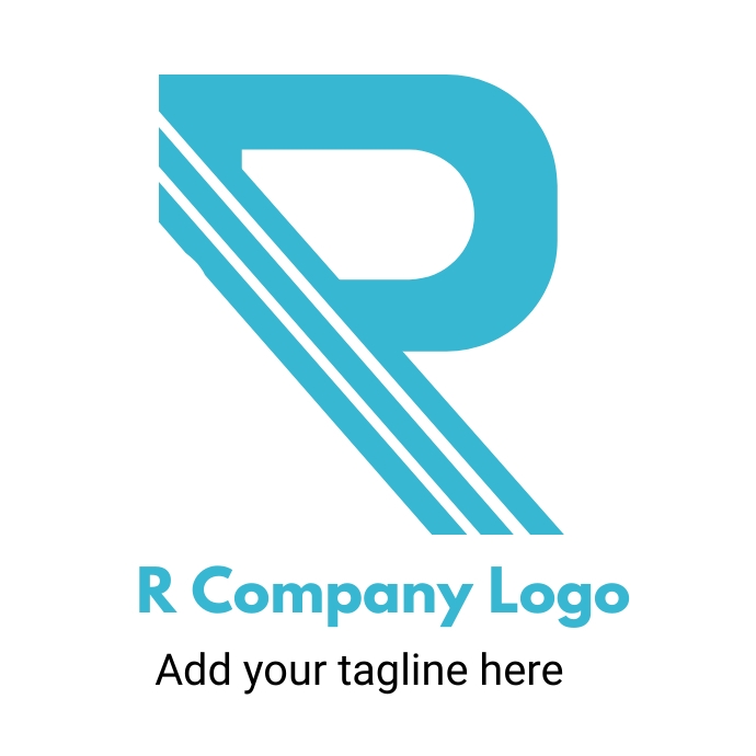 Compamy Logos R R company logo or business logo Template | PosterMyWall