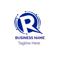 R latter tech logo Template | PosterMyWall