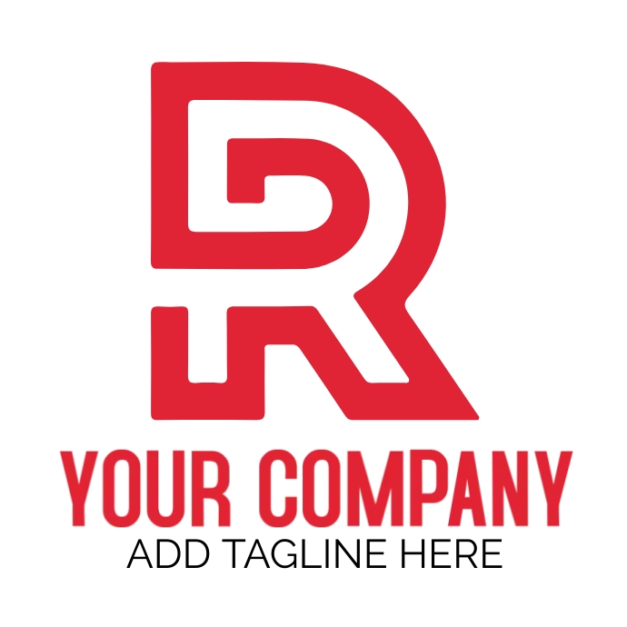 R letter logo design | R logo design symbol Template | PosterMyWall