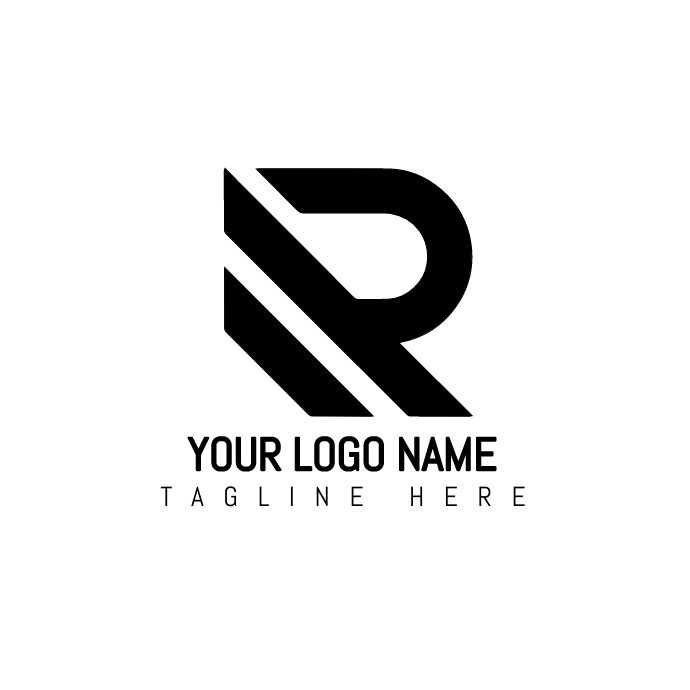 R logo design| Company logo Template | PosterMyWall