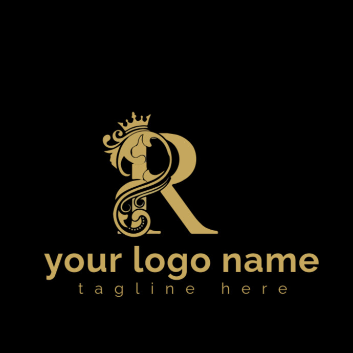 R logo design| Company logo Template | PosterMyWall