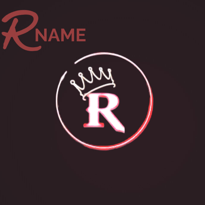 R name letter wallpaper Template | PosterMyWall