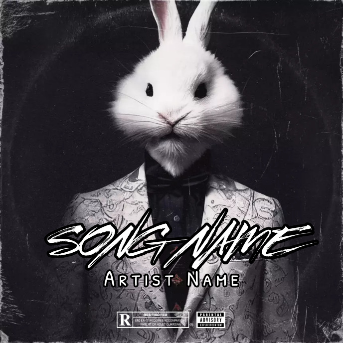 Rabbit Album Cover music art trap mixtape rap Template | PosterMyWall