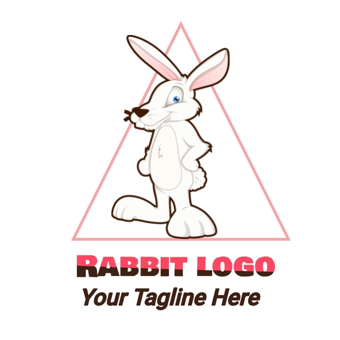 Plantilla de Rabbit cartoon logo rabbit company logo | PosterMyWall
