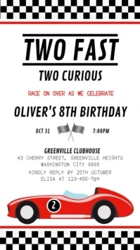 Race Car Instagram Story template