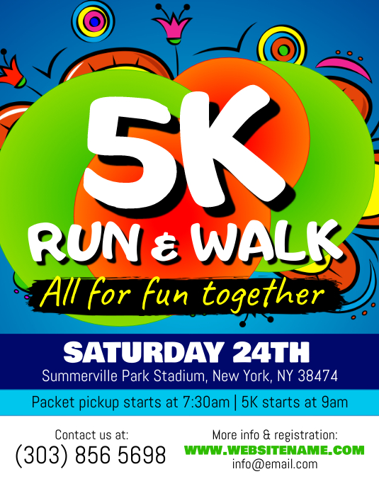 5K Run Flyer Template PosterMyWall