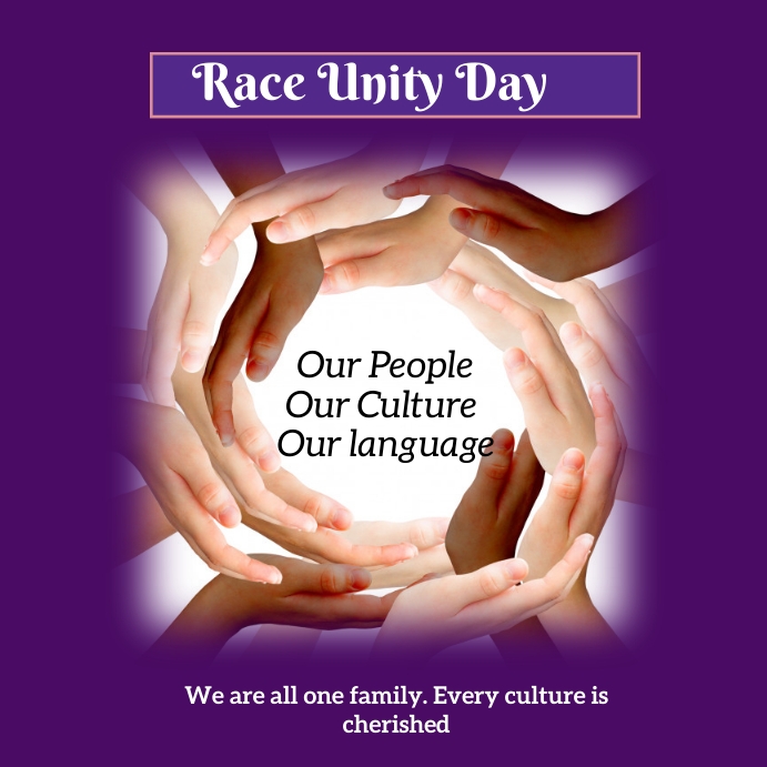 Copy of race unity day | PosterMyWall