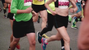 Cinzento racer are running on the road video YouTube-miniature Template